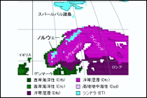 ノルウェー気候区分地図