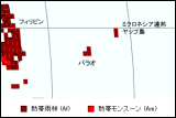 パラオ気候区分地図