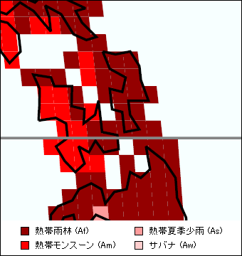 レイテ島気候区分地図 レイテ島気候区分地図