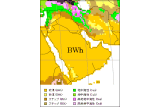 サウジアラビア気候区分地図