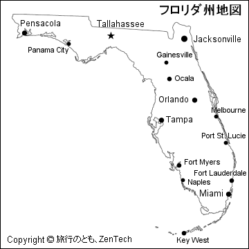 フロリダ州地図