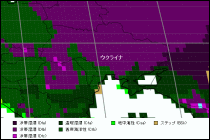 ウクライナ気候区分地図