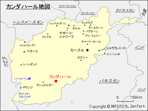 カンダハール地図