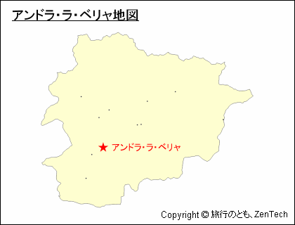 アンドラ・ラ・ベリャ地図