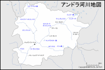 アンドラ河川地図