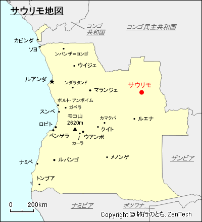 サウリモ地図