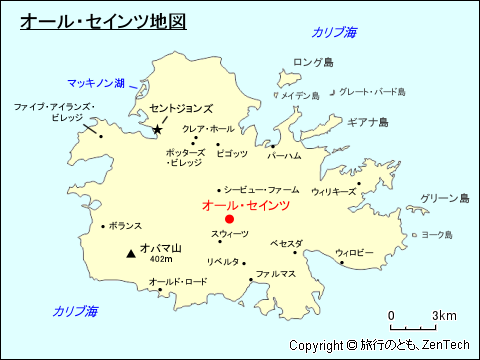 オール・セインツ地図