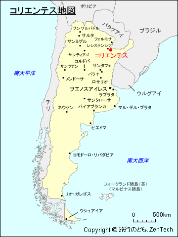 コリエンテス地図