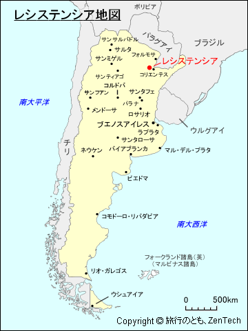 レシステンシア地図