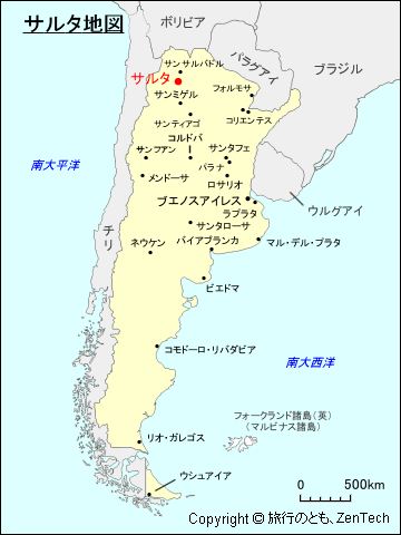 サルタ地図