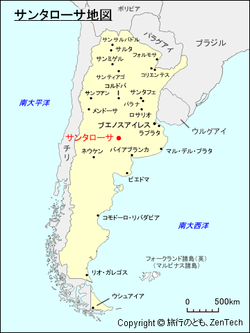 サンタローサ地図