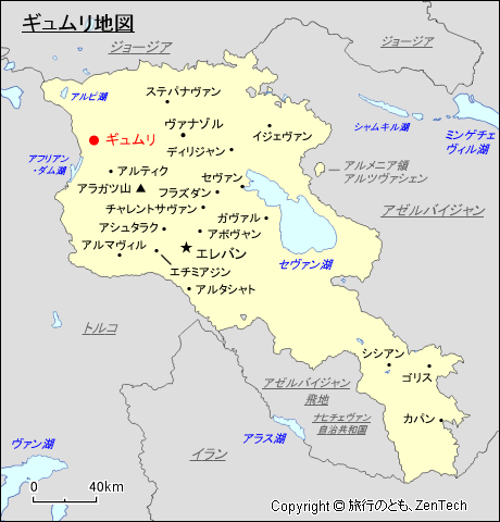ギュムリ地図