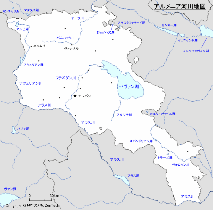 地図 アルメニア