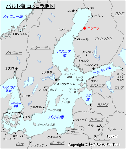 バルト海 コッコラ地図