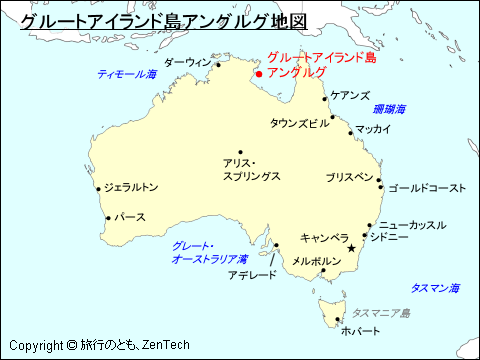 グルートアイランド島アングルグ地図