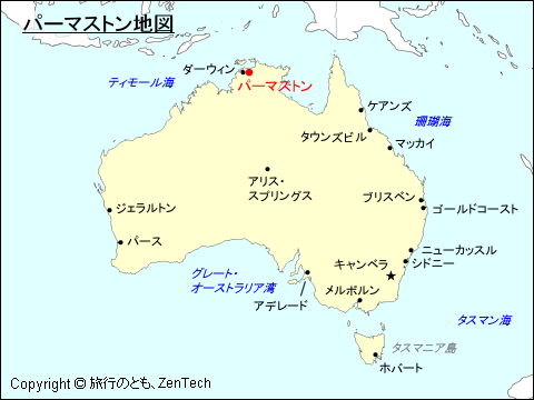 パーマストン地図