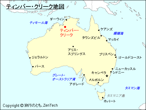 ティンバー・クリーク地図