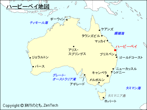 ハービー・ベイ地図