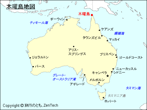 木曜島地図