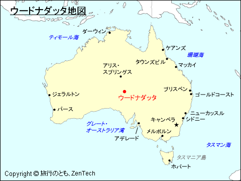 ウードナダッタ地図