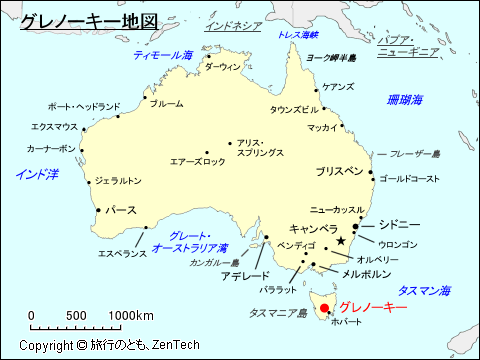 グレノーキー地図