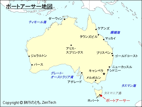 ポートアーサー地図