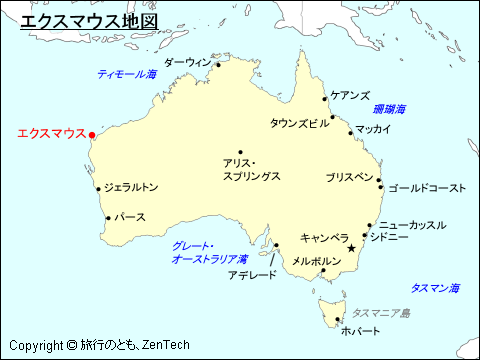 エクスマウス地図