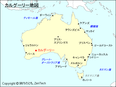 カルグーリー地図