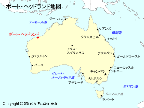 ポートヘッドランド地図