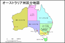 オーストラリア州区分地図
