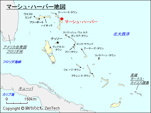 マーシュ・ハーバー地図