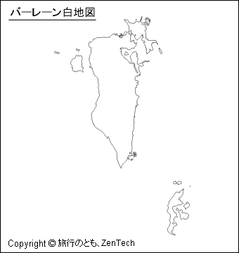 バーレーン白地図