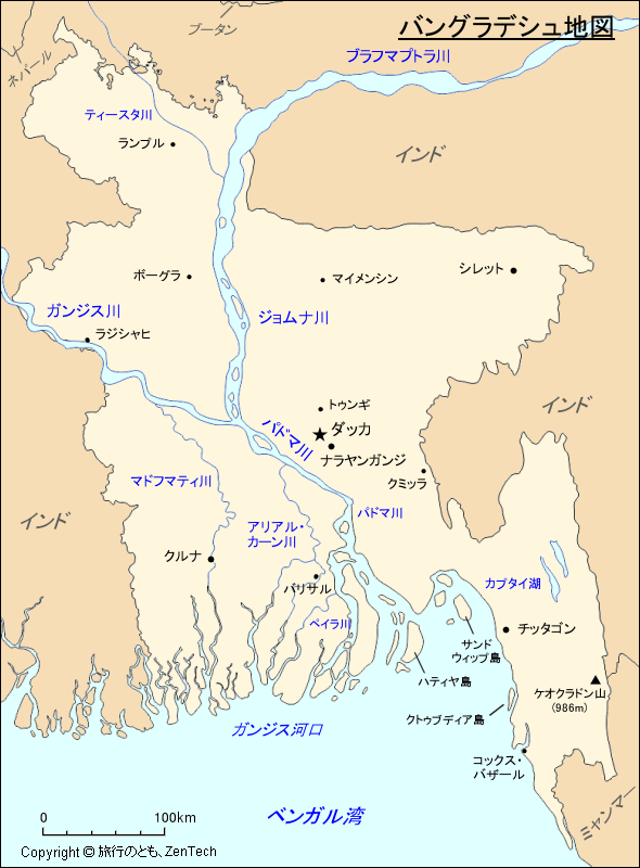 バングラデシュ地図