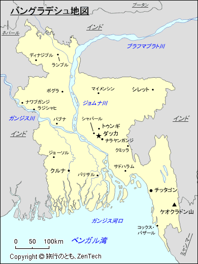 バングラデシュ地図