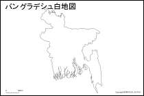 バングラデシュ白地図