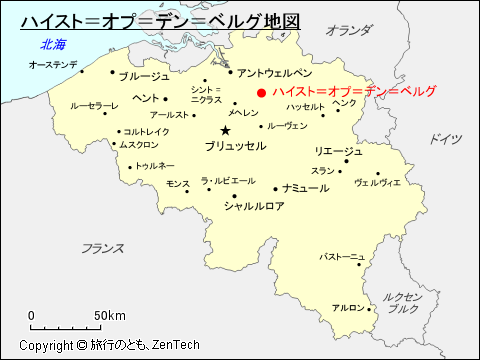ハイスト=オプ=デン=ベルグ地図