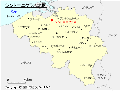 シント＝ニクラス地図