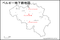 ベルギー地下鉄地図