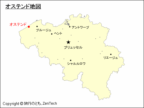 オステンド地図
