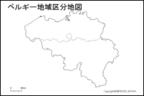 ベルギー地域区分地図