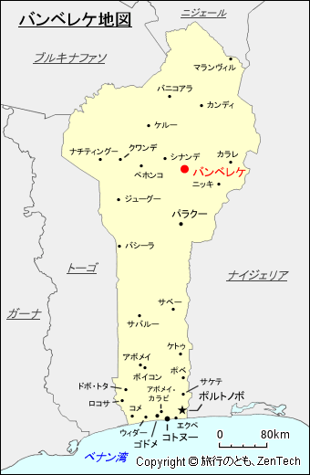 バンベレケ地図