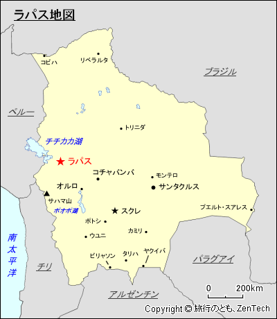 ラパス地図