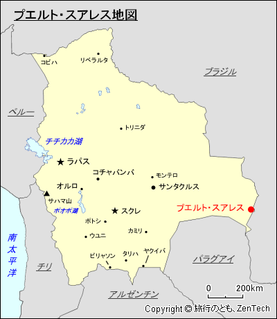 プエルト・スアレス地図