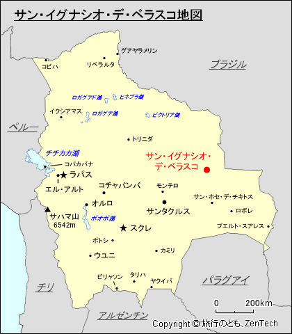 サン・イグナシオ・デ・ベラスコ地図