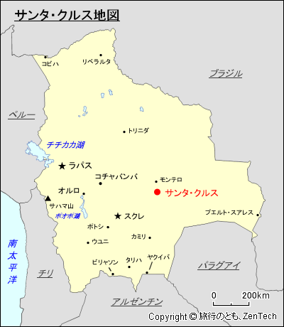 サンタ・クルス地図