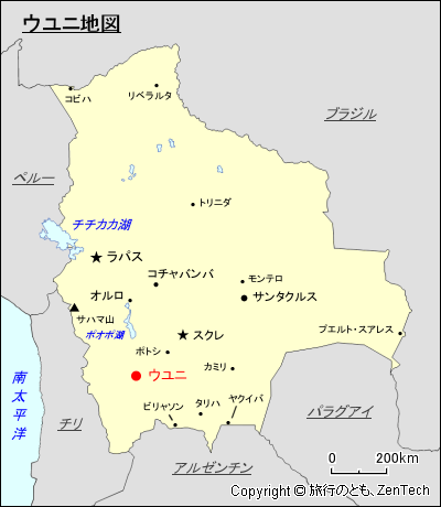 ウユニ地図