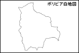 ボリビア白地図