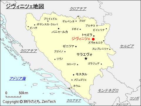 ジヴィニツェ地図