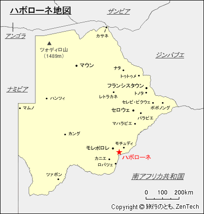ハボローネ地図