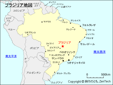 ブラジリア地図